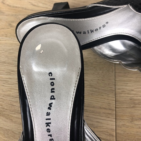Blk Faux Snakeskin Mule Cloudwalker Sz 8.5W - Picture 7 of 8